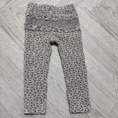 プティマイン　花柄フリル付き長ズボン