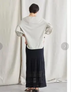 ニットスカート　ブラック　黒