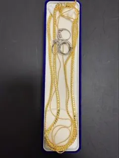 遺品整理 18K刻印ネックレス含む アクセサリーまとめ売り