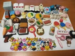 食品　動物　デザイン　おもしろ消しゴム　セット