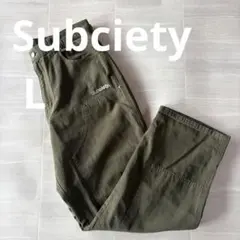 Subciety ダブルニーパンツ L カーキのサムネイル