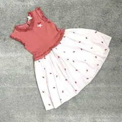 【極美品】TOCCAキッズ120サイズワンピース　キティちゃんコラボ