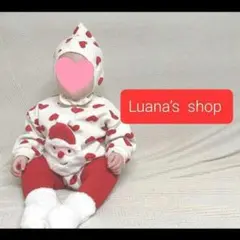 新品☆クリスマス★裏起毛*とんがり帽子付き*サンタクロース*ロンパース♪︎