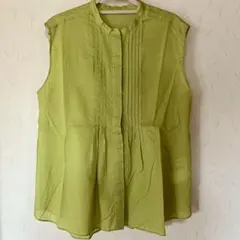 MaxMara Studio シルクノースリーブ プリーツ ブラウス - メルカリ