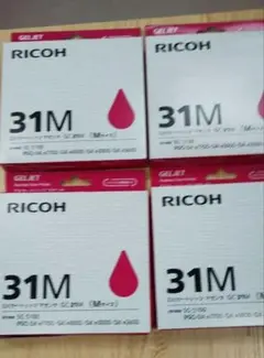 RICOH トナーカートリッジ 31KH 31YH 31MH 31CHセット RICOH トナーカートリッジ 31CH 31MH 31YH 3色セット - メルカリ