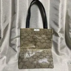 1st avenue パイソン柄　デザイン　トートバッグ