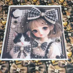 未使用 可愛い女の子パネル生地＆ベナテックス.薔薇柄生地 - メルカリ