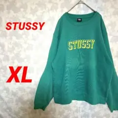 STUSSY ステューシー スウェット トレーナー XL 刺繍ロゴ