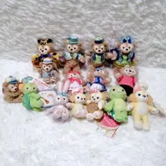 ディズニーリゾート 香港ディズニー ダッフィーフレンズ ぬいぐるみバッジ ぬいバ