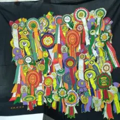 グッチ 大判スカーフ 132cm x 155cm 100%コットン イタリア製