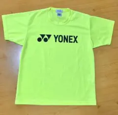 【美品】ヨネックス YONEX テニスウェア Tシャツ Sサイズ 蛍光イエロー