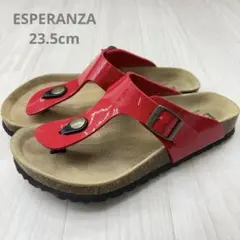 ESPERANZA エスペランサ サンダル 23.5cm レッド　ギゼ