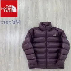 ノースフェイス 700FIL ダウンジャケット ダークパープル メンズM
