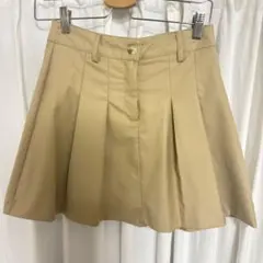 SHEIN Dazy ベージュ　ミニスカート　プリーツ
