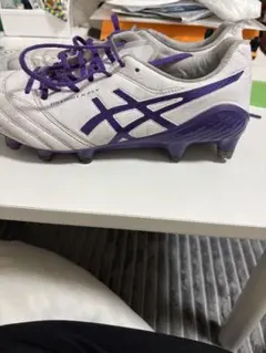 ASICS サッカーシューズ ホワイト/パープル