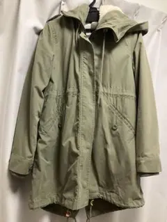 ローリーズファーム カーキ色モッズコート　ボアライナー付