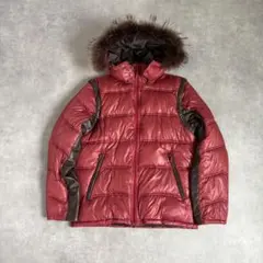 vintage 2way ファー付き中綿ジャケット y2k 光沢 お兄系 L