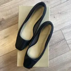 【美品】ルタロン ブラックスクエアトゥパンプス