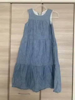 GAP KIDS ノースリーブ ワンピース デニム調 Lサイズのサムネイル
