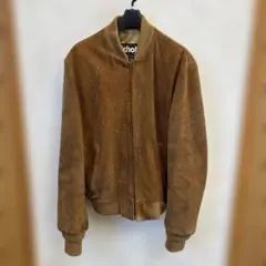 90s schott suede leather ma-1 jacket 38 - メルカリ