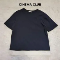 CINEMA CLUB 半袖リブドッキングシャツ　Mのサムネイル
