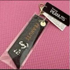 スヌーピー　フライトタグ　キーホルダー　ボウタイ　ジョークール＆ウッドストック