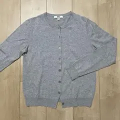 ユニクロ　カーディガン　グレー　M