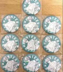 10点 ハンターハンター 原作 ヒソカ ➄ 原画 オールスター缶バッジ 缶 