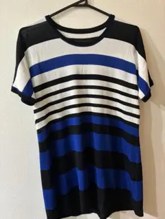 CECI OU CELAストライプ 半袖Tシャツ 青・黒・白38