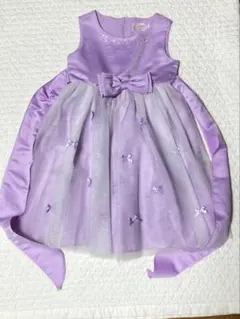 子ども 120 ドレス　ピアノ発表会　ラベンダー　結婚式