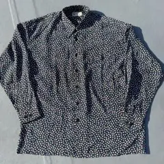 90s アートシャツ 総柄シャツ カラフル レトロシャツ オーバーサイズ 井口理