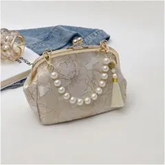 パーティーバッグ 刺繍 ハンドバッグ がま口 ポーチ 和装 着物 結婚式 入学式