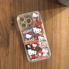 【1点限り】ハローキティ⭐︎シンプルシール風プリントiPhone16proケース