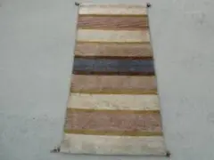 140×69cm　ギャッベ　ペルシャ絨毯　手織り