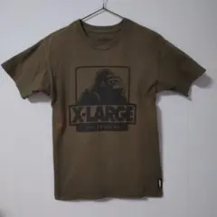 X-LARGE ゴリラプリント Tシャツ Sサイズカーキ