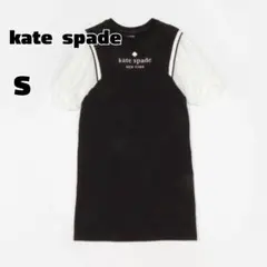 【激カワ♡】kate spade パフスリーブワンピース ブラック