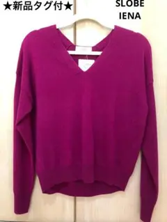 【新品タグ付】スローブイエナ ウールVネックニットセーター