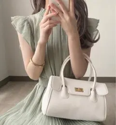 新品 可愛い GRL 2Way ハンド ショルダー バッグ 鞄 グレージュ