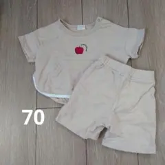 ベージュ Tシャツとショートパンツセットのサムネイル