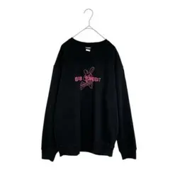 T516 HEYBIG 裏起毛トレーナー　スウェット　BAD RABBIT 黒