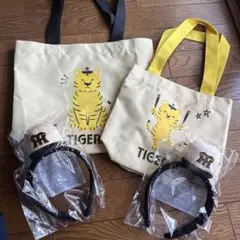 阪神タイガース トートバッグ大小・ ヘッドバンド2個セット