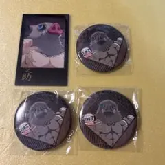 鬼滅の刃　ダイニング　お楽しみくじ 嘴平伊之助　チェキ　缶バッジ