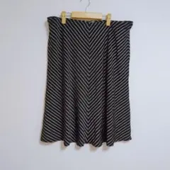 美品✨️FASHION BUG バイアスストライプ フレアスカート USA製のサムネイル