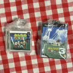 ゲームパッケージミニチュアチャーム みんなのゴルフ/みんなのGOLF3 セット