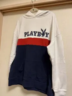 PLAYBOY トリコロール パーカー Sサイズ