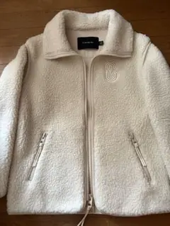 COACH フリースジャケット XS アイボリー　　専用カバーあり