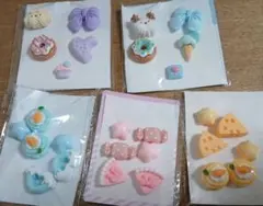 デコレーションパーツシール5セット　手作り