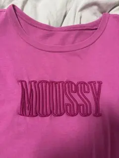 MOUSSY マウジー　Tシャツ　ピンク　フリーサイズ