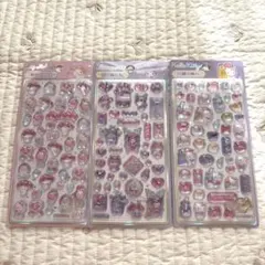 サンリオ立体ドロップシールマイメロクロミキティ