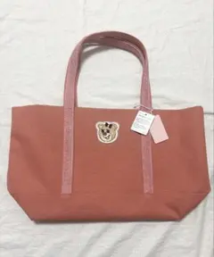 LOVERARY BY FEILER ワッペントートバッグ　ピンク　大　LL